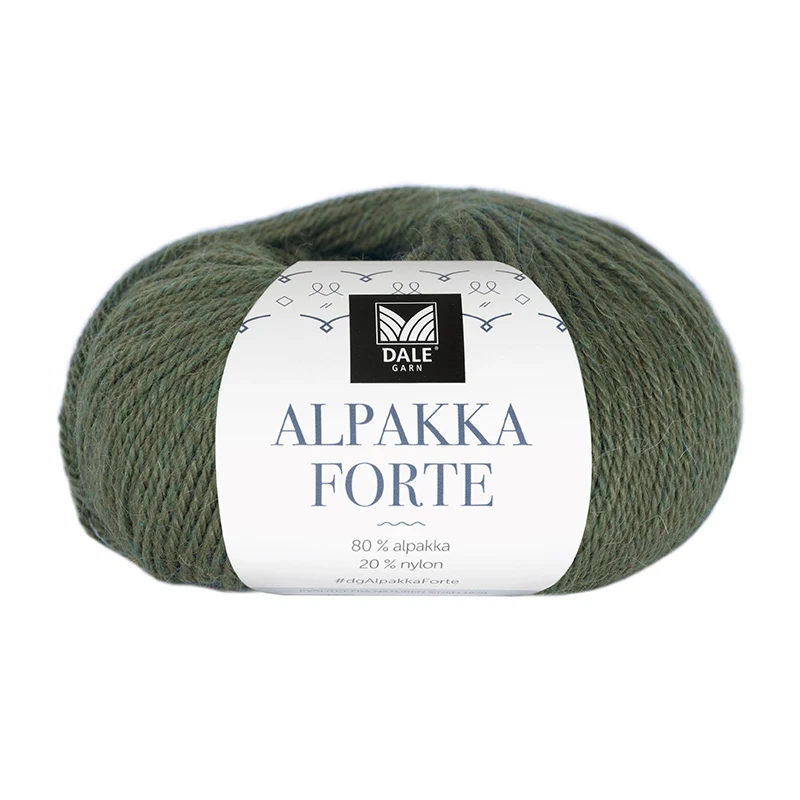 Dale Alpakka Forte 727 Skovgrøn meleret
