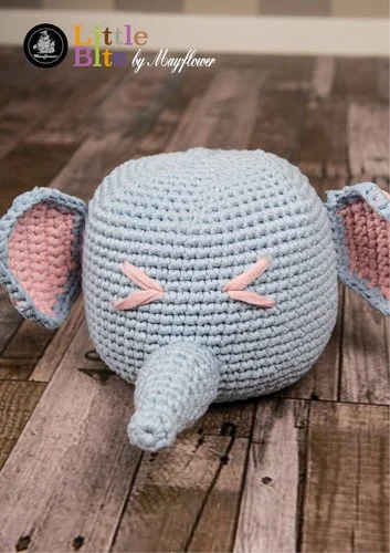 Dørstopper Elefant i Mayflower Ribbon