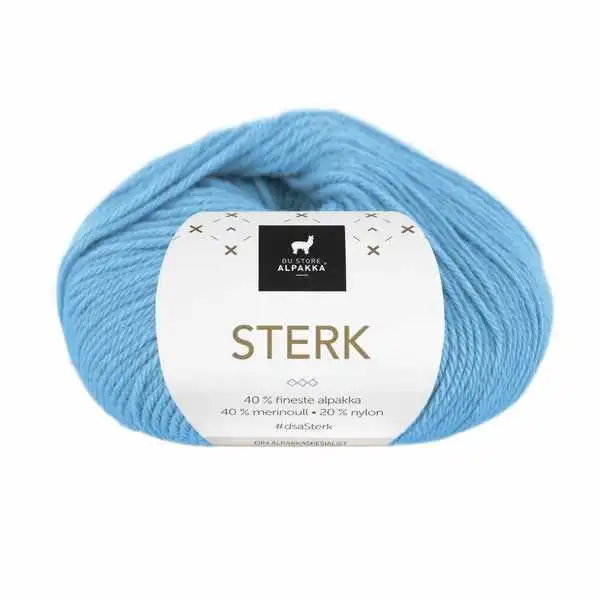 Du Store Alpakka STERK 918 Isblå