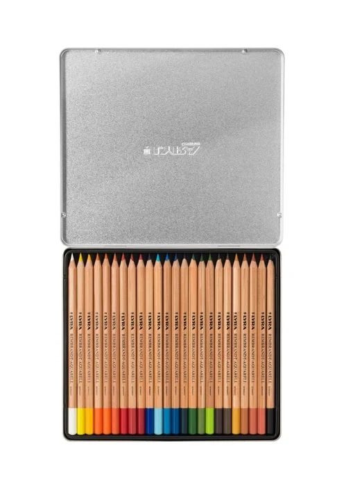 Lyra Rembrandt Aquarell Farveblyanter & Pensel, 24+1 stk