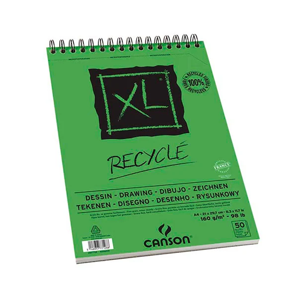 XL Recyclé A4 Skitsepapirsblok