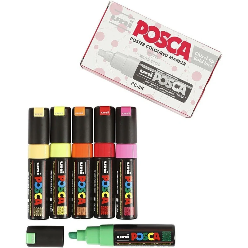 Uni Posca Tusch Broad, 6 stk