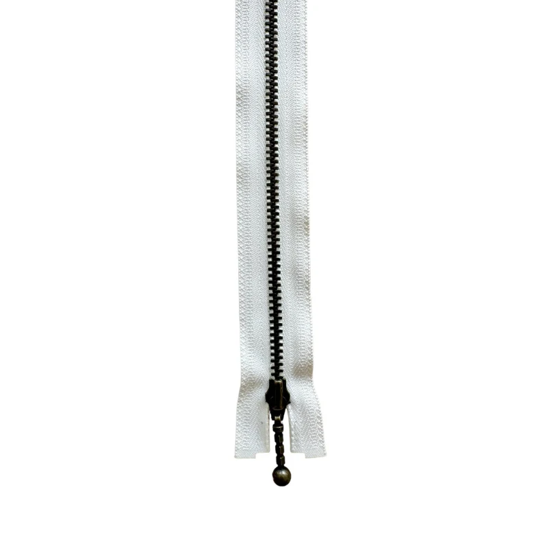 YKK Delbar Lynlås Antik Messing 4 mm 35 cm 841