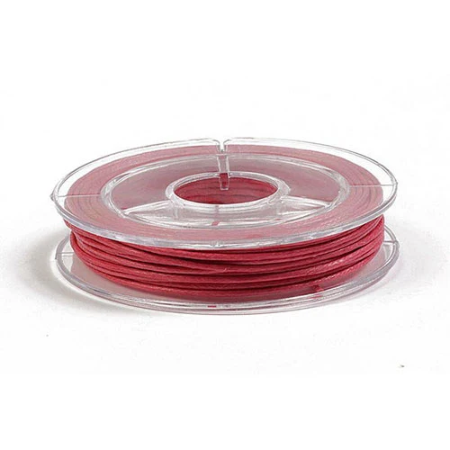 Læderlook snor rund 1mm x 5m 88 Fuchsia