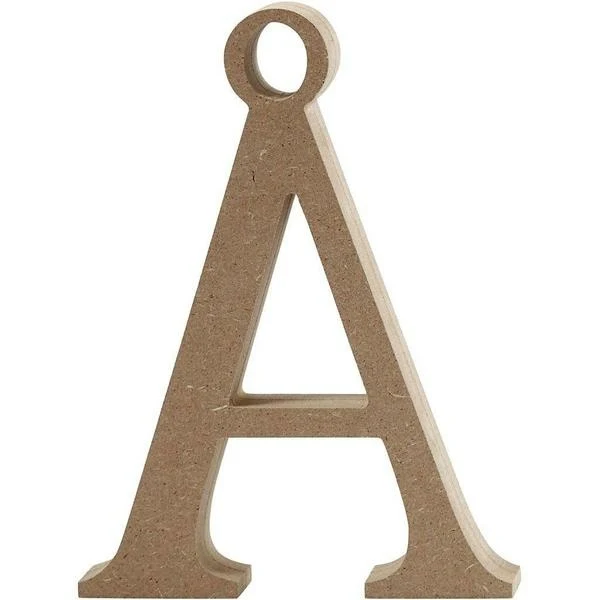 Bogstav, MDF, 8cm, 1stk Å