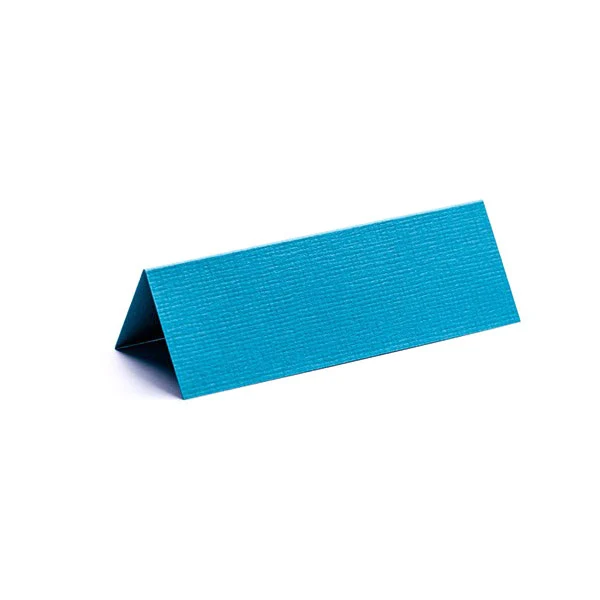Paper Exclusive Bordkort, 240 g, 10 x 7 cm, Tekstureret, 10 stk Turkis