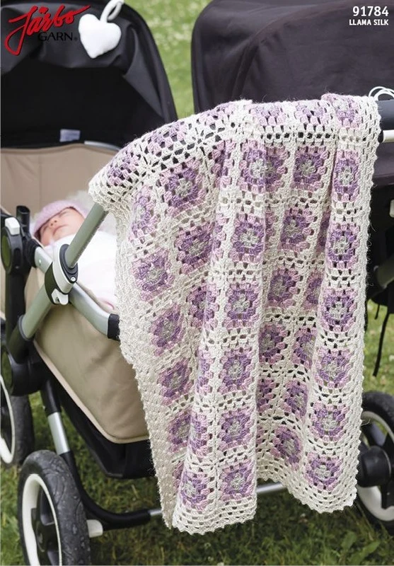 91784 Babytæppe i Oldemorfirkanter