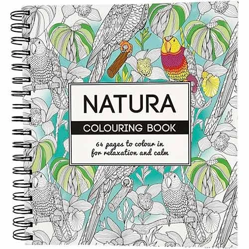 Malebog Natura 19.5 x 23 cm, 64 sider