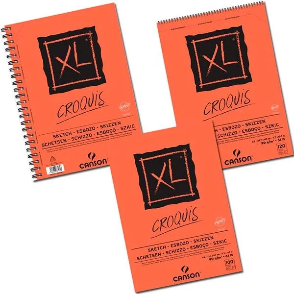 XL Croquis Skitsepapirsblok  A4 - 120 ark