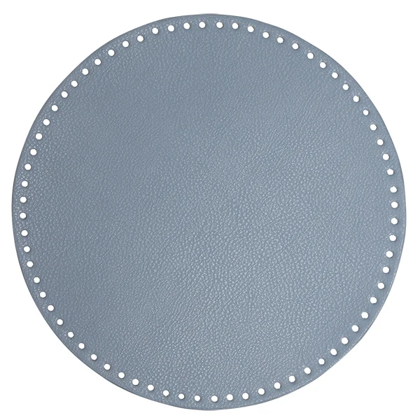 Go Handmade TaskeKurve Base, PU læder, Rund, 30 cm 22400 Blå