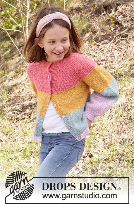 34-24 Candy Bar Jacket by DROPS Design