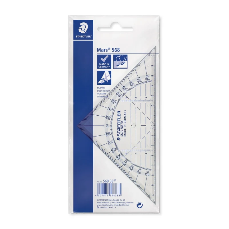 STAEDTLER Mars Geometritrekant 16 cm