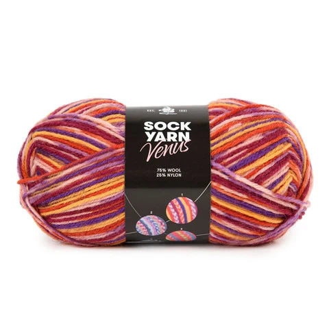 Mayflower Sock Yarn Universe Venus 01 Rød mix