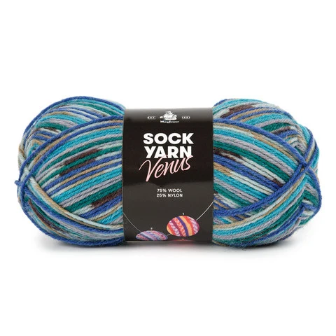 Mayflower Sock Yarn Universe Venus 04 Blå mix