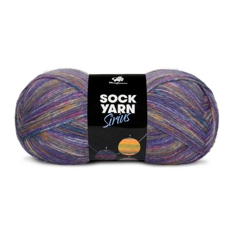 Mayflower Sock Yarn Universe Sirius 03 Lilla/Pink/Gul