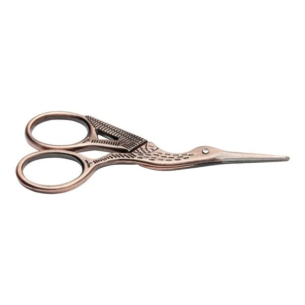 HobbyArts Saks Stork Kobber, 9 cm