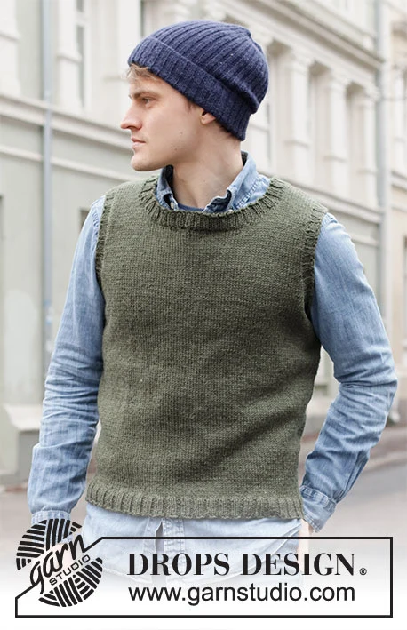 219-1 Georgetown Vest by DROPS Design
