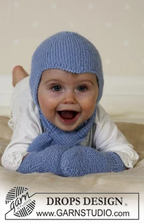 14-16 Baby Aviator Hat by DROPS Design