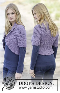 DROPS 166-15 Strikket i Merino Extra Fine