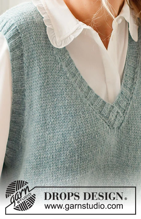 220-43 Audrey Vest by DROPS Design