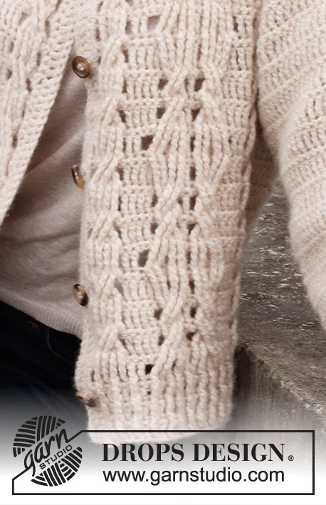 218-31 Enchanted Underwood Jacket by DROPS Design