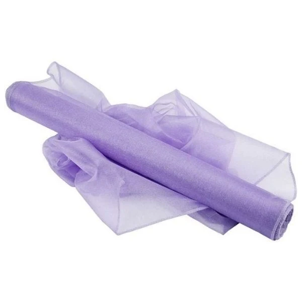 Nylon Organza stof, 10 m Blank Lilla