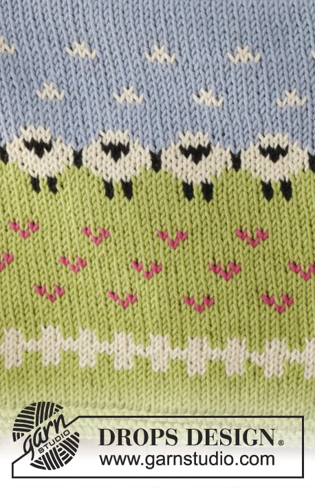 178-20 Summer Grazing Potholder by DROPS Design