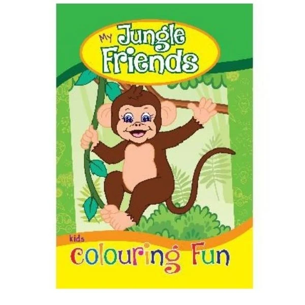 Malebog A4 My Jungle Friends, 16 sider