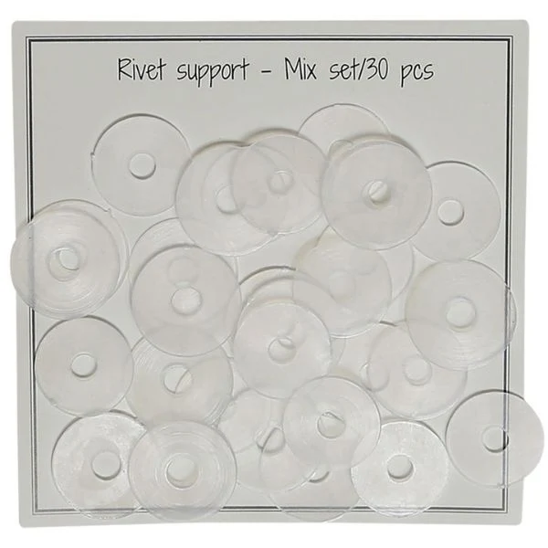 Go Handmade Nitte Bagskive Blandet 15 mm + 18 mm, 30 stk