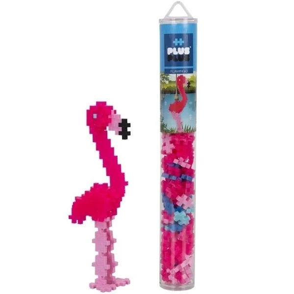 Plus-Plus i Rør, Flamingo, 100 stk.