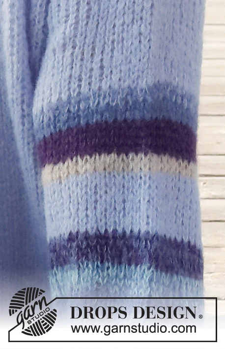 221-23 Blue Sunrise Jacket by DROPS Design