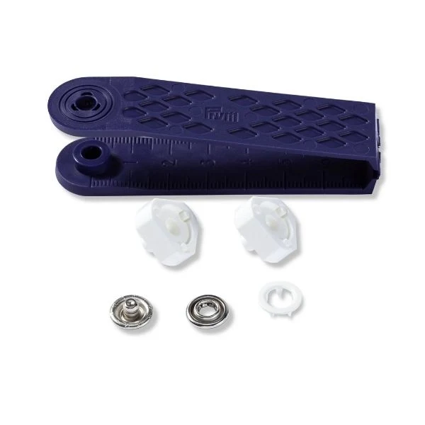 Prym Jersey Trykknapper med Værktøj Hvid, 10 mm