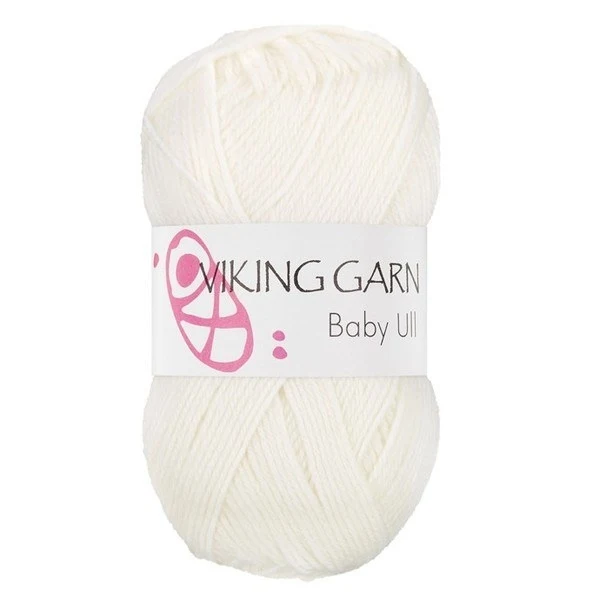 Viking Baby Ull 300 Hvid