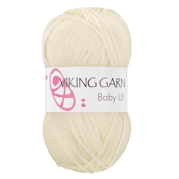 Viking Baby Ull 302 Naturhvid