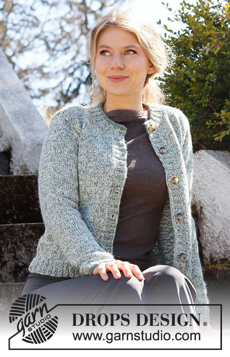 215-32 Mists of Dover Jacket by DROPS Design