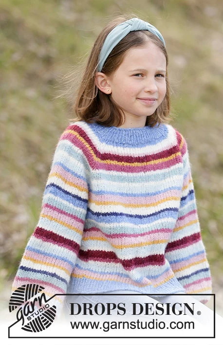 34-22 Happy Stripes by DROPS Design