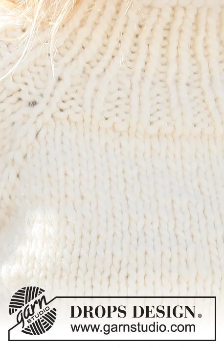 227-25 Snow Song Sweater by DROPS Design