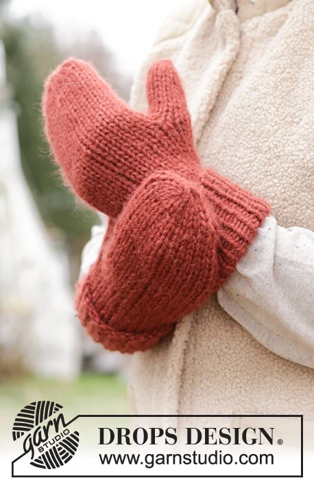 226-27 Friendship Mittens by DROPS Design