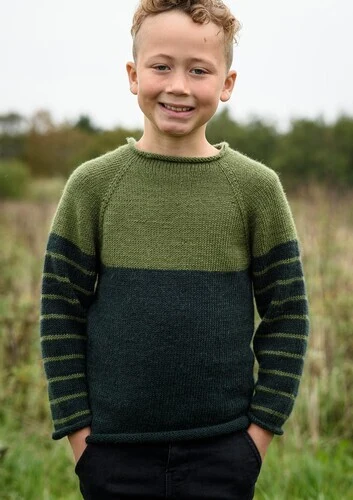 128-1 - TO-FARVET SWEATER