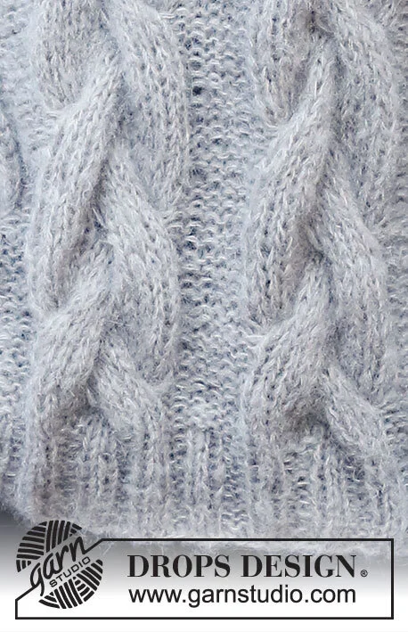 226-40 Evening Fires Sweater by DROPS Design