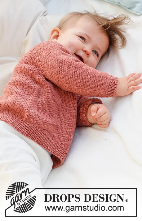 42-3 Rosy Cheeks Sweater by DROPS Design