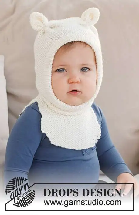 42-21 Sweet Teddy Balaclava by DROPS Design