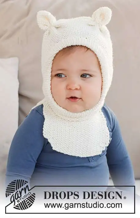 42-21 Sweet Teddy Balaclava by DROPS Design