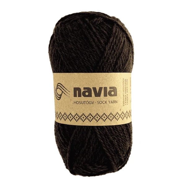 Navia Sokkegarn 505 Mørkebrun