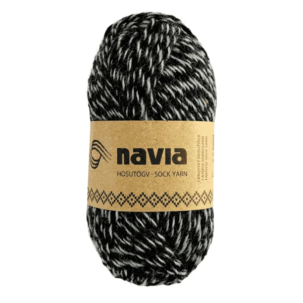 Navia Sokkegarn 515 Meleret mørk/lys