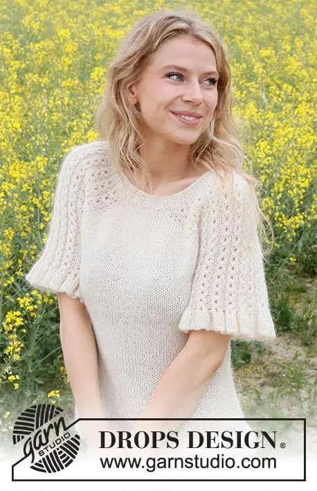 230-25 Pearlescent Top by DROPS Design