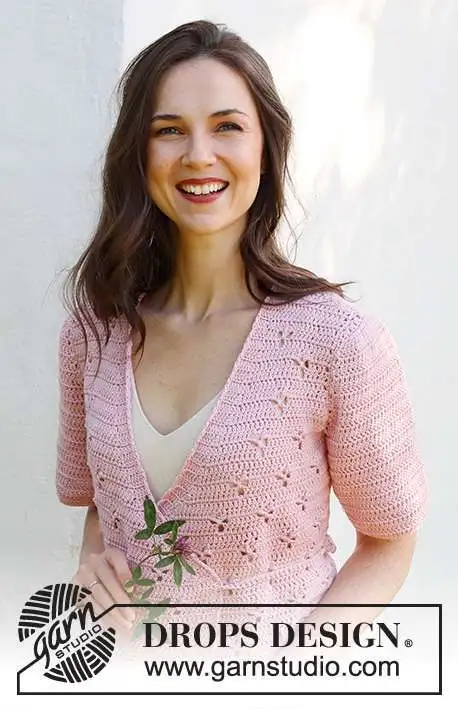 232-35 Hortense Wrap Cardigan by DROPS Design