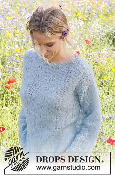 230-49 Blue Butterfly by DROPS Design