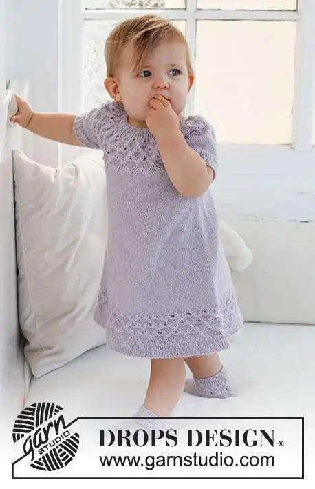 43-11 Bellflower Dress by DROPS Design