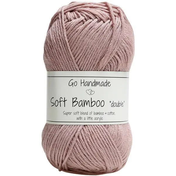 Go Handmade Soft Bamboo "Double" 17755 Vintage rosa